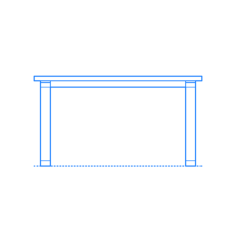 Furniture Dining Tables Ikea Morbylanga Table Rectangular Outline Svg File, Free Vectors File